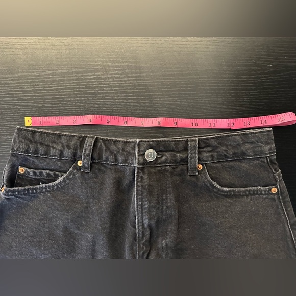 Zara Black Frayed Hem Mini Skirt - Picture 5 of 7